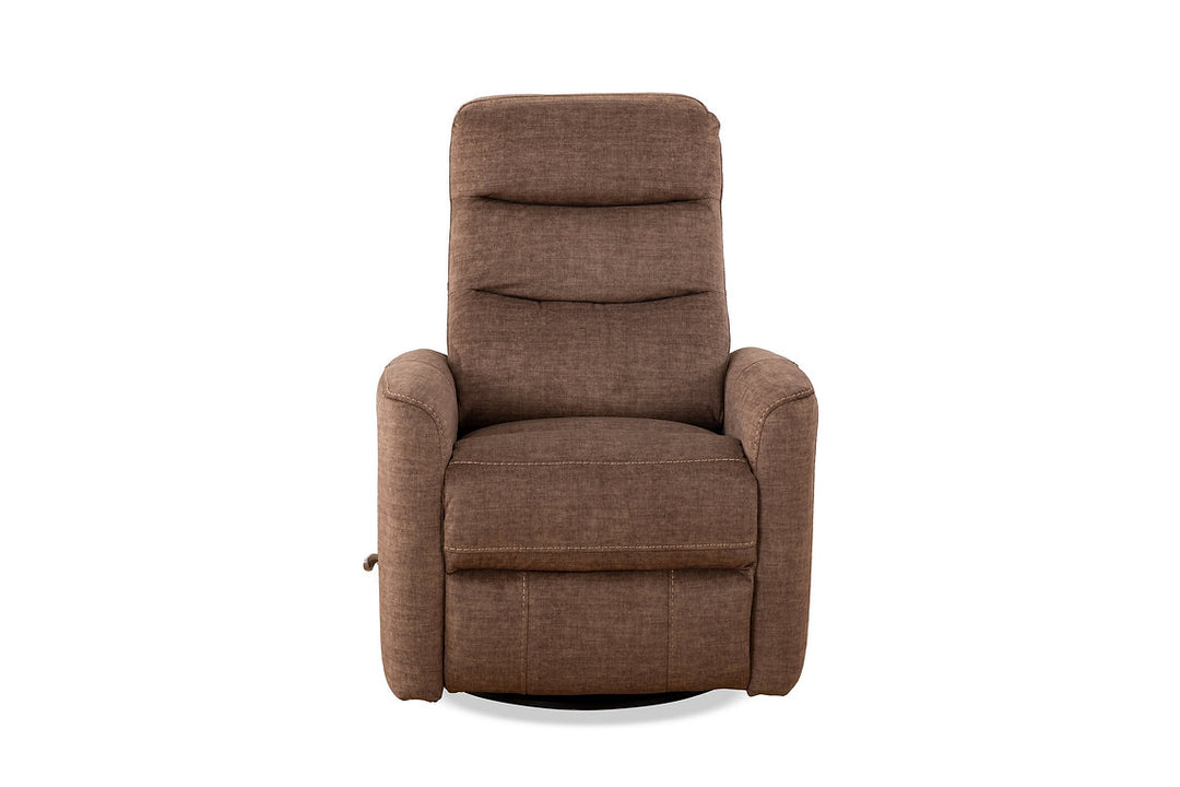 Gianna Chocolate Manual Recliner Chair With Fabric Upholstery