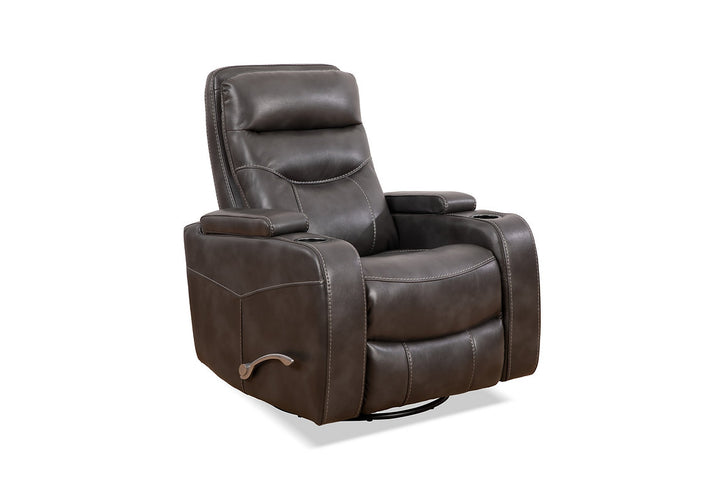 Emery Grey Manual Recliner Chair With PU Leather