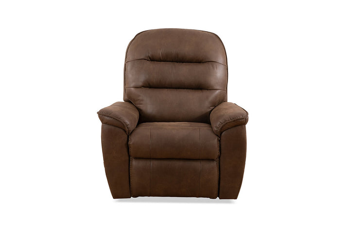 Seville Brown Power Recliner Chair In PU Leather Upholstery