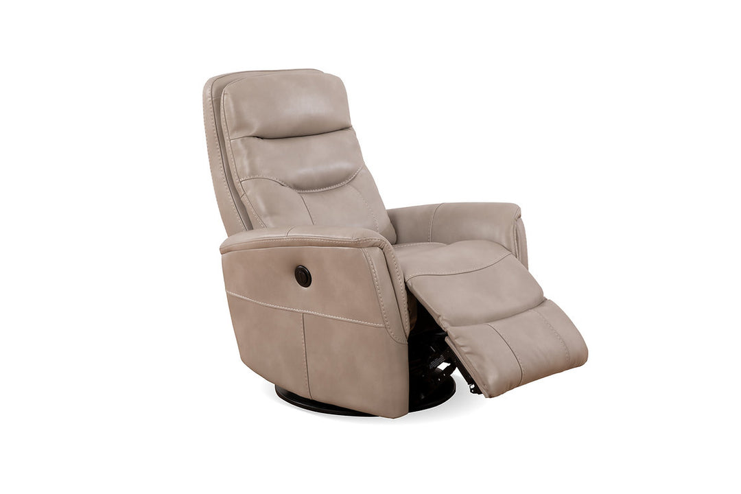 Mufin Stone Power Recliner Chair With PU Leather Upholstery