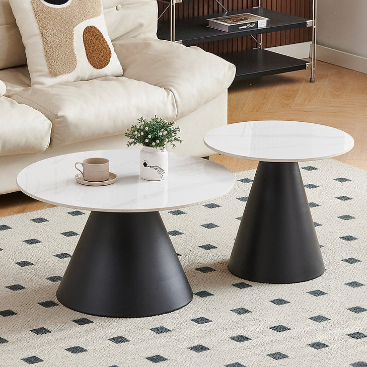 Jaffin 2-Piece Coffee Table Set With Sintered Stone Marble Top