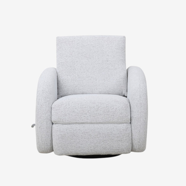 Robin Light Grey Manual Recliner Chair In Fabric Upholstery