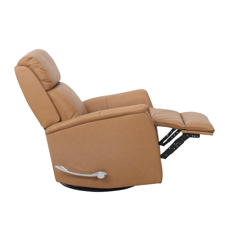 Klassen Caramel Brown Rocker Recliner Chair In Leather Upholstery