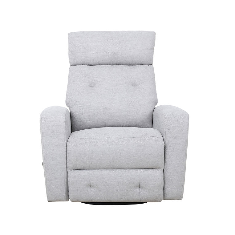 Finn Light Grey Manual Recliner Chair In Fabric Upholstery