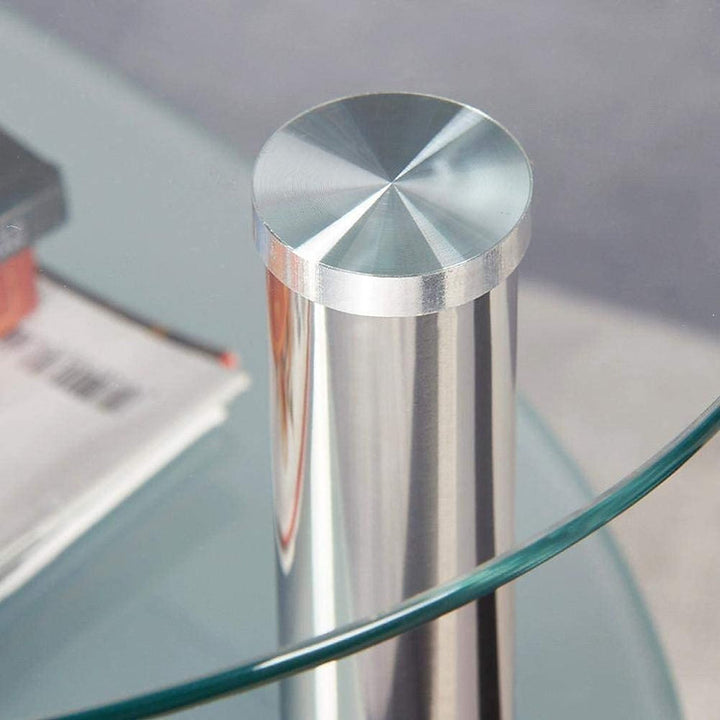 Merci Coffee Table With Clear Tempered Glass Top
