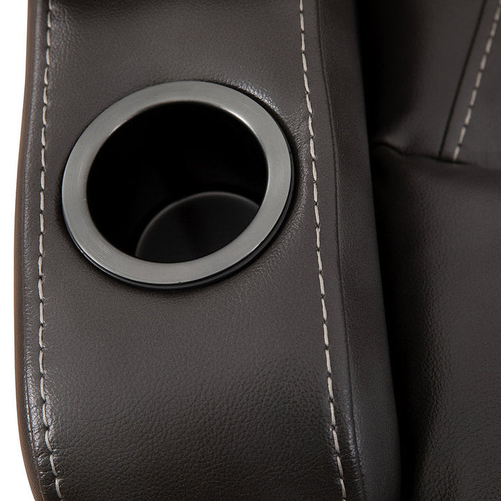 Emery Grey Manual Recliner Chair With PU Leather