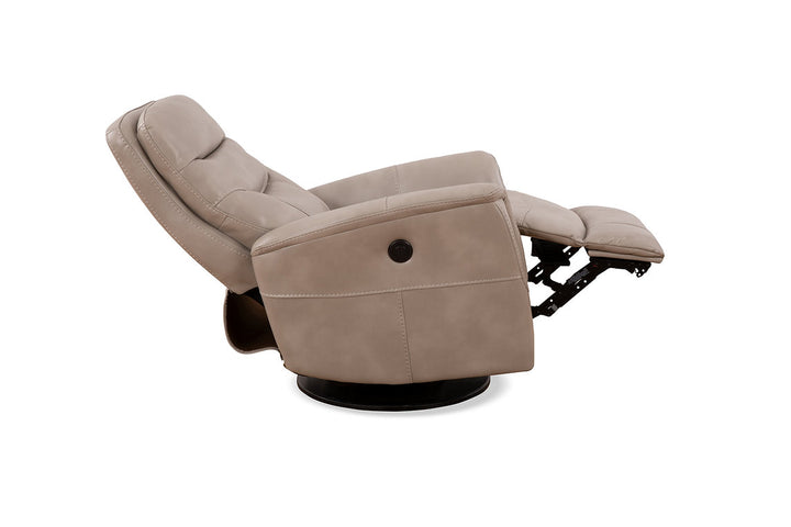 Mufin Stone Power Recliner Chair With PU Leather Upholstery