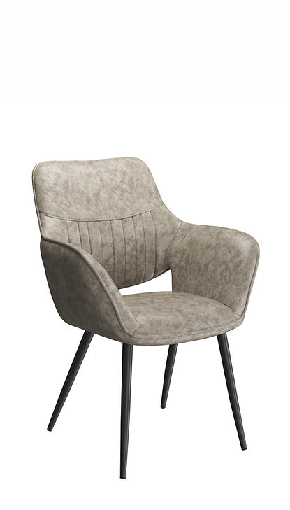 Lockie Dining Table Set For 6 With PU Leather Chairs