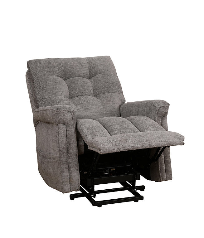 Wesley Grey Power Recliner Chair In Fabric Upholstery