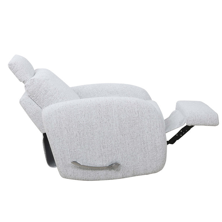 Robin Light Grey Manual Recliner Chair In Fabric Upholstery