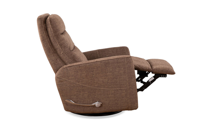 Gianna Chocolate Manual Recliner Chair With Fabric Upholstery