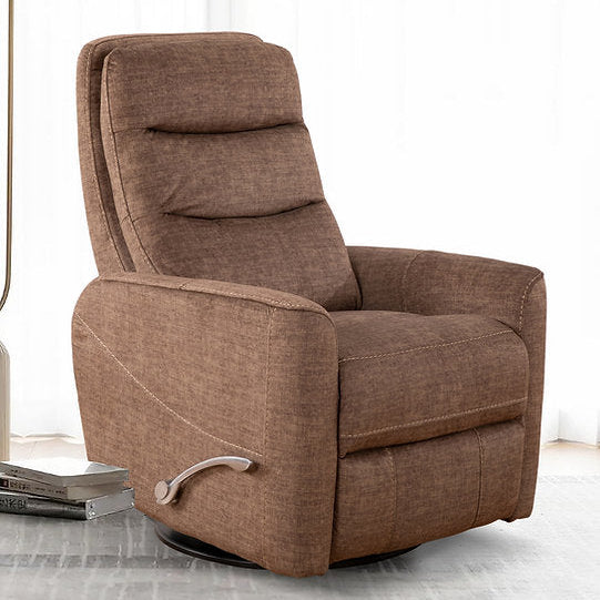 Gianna Chocolate Manual Recliner Chair With Fabric Upholstery