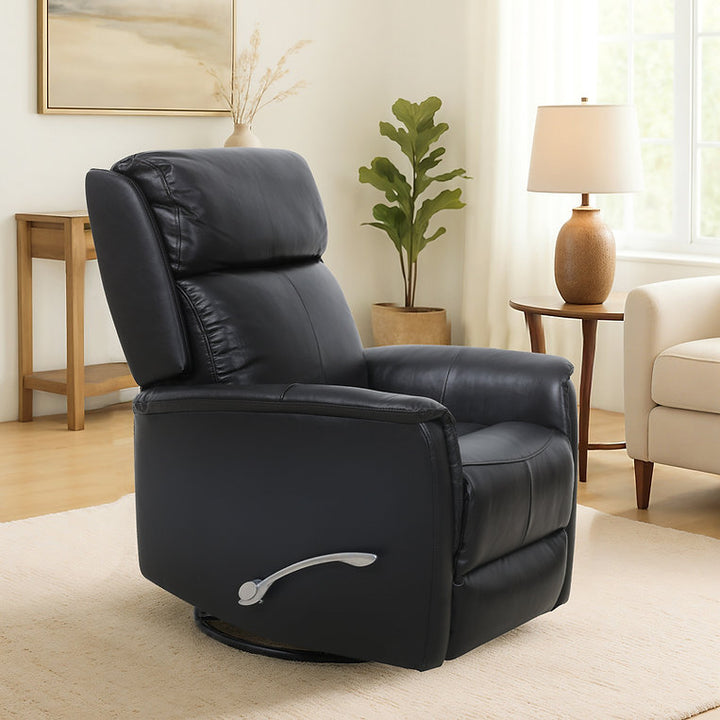 Klassen Blackberry Rocker Recliner Chair In Leather Upholstery