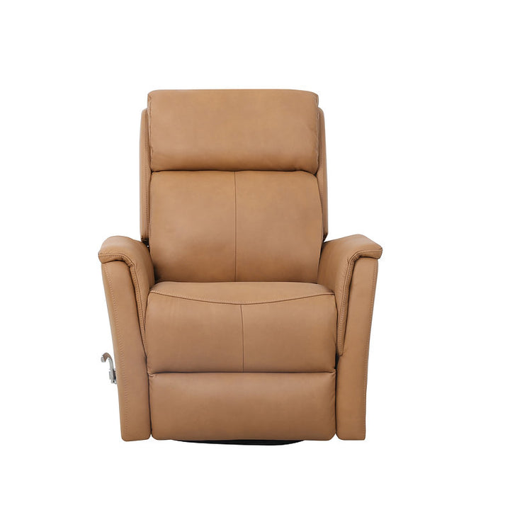 Klassen Caramel Brown Rocker Recliner Chair In Leather Upholstery