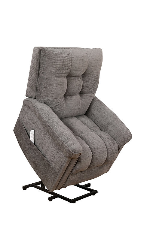 Wesley Grey Power Recliner Chair In Fabric Upholstery