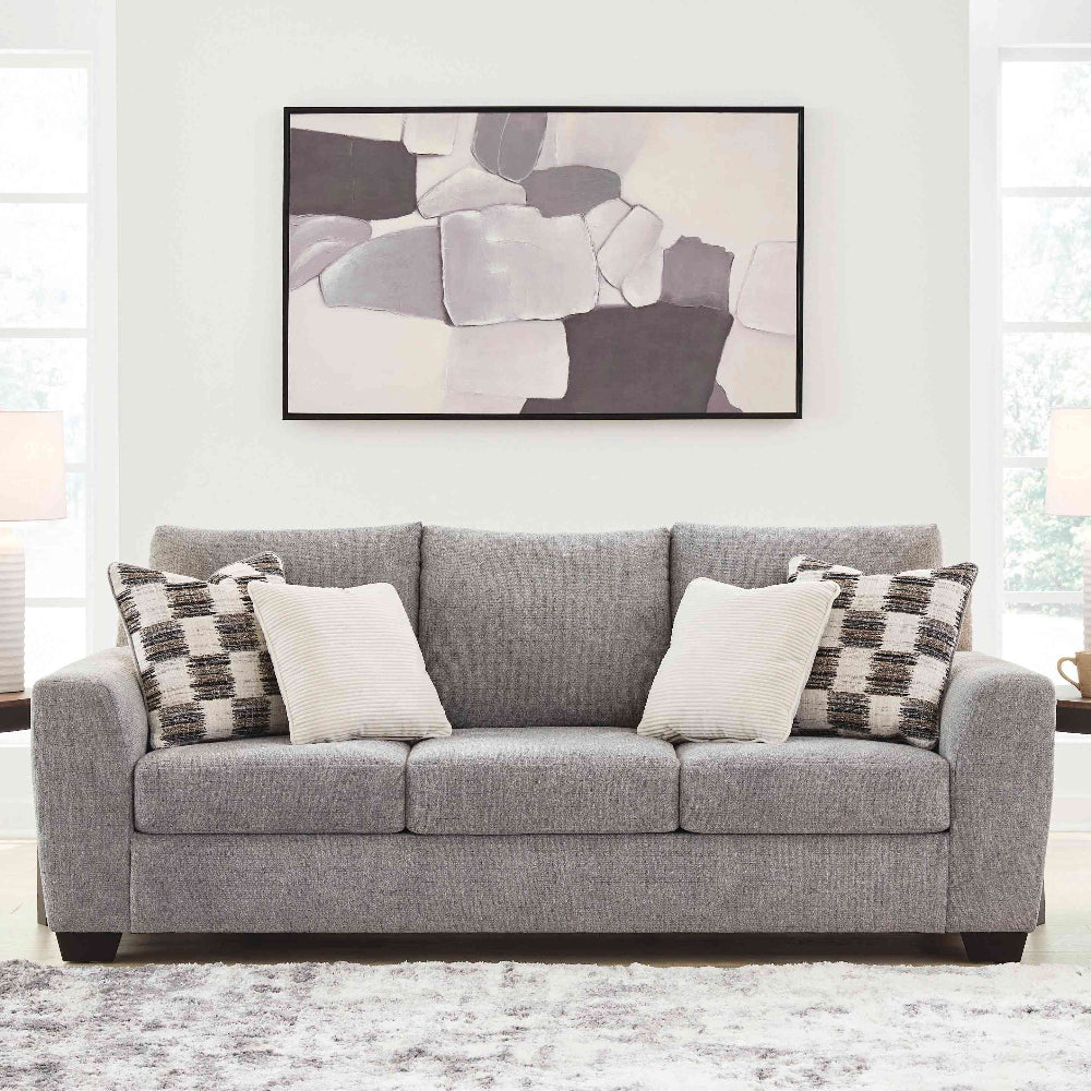 6310338 Loreo Stationary Sofa In Fabric Upholstery - Flint | Benchcraft by Ashley