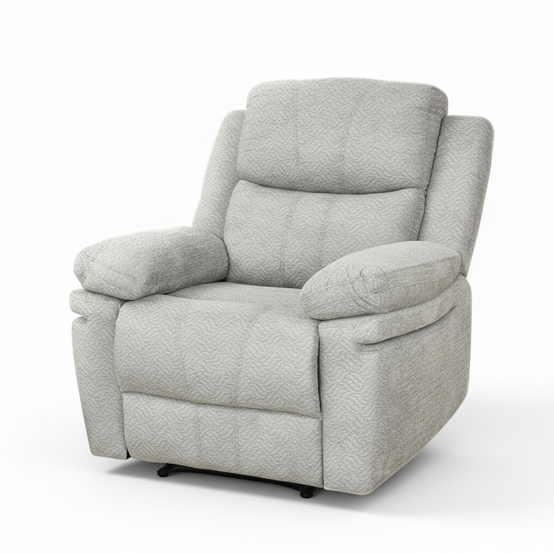 Vinget Beige Power Recliner Chair in Fabric Upholstery