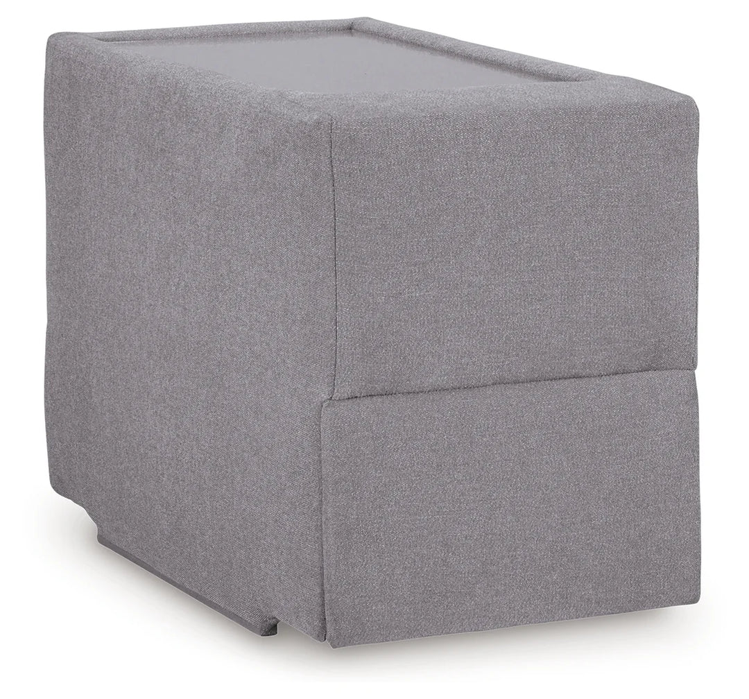 92104S3 Modmax 3-Piece Fabric Modular Loveseat With Storage Console - Granite | Signature Design By Ashley