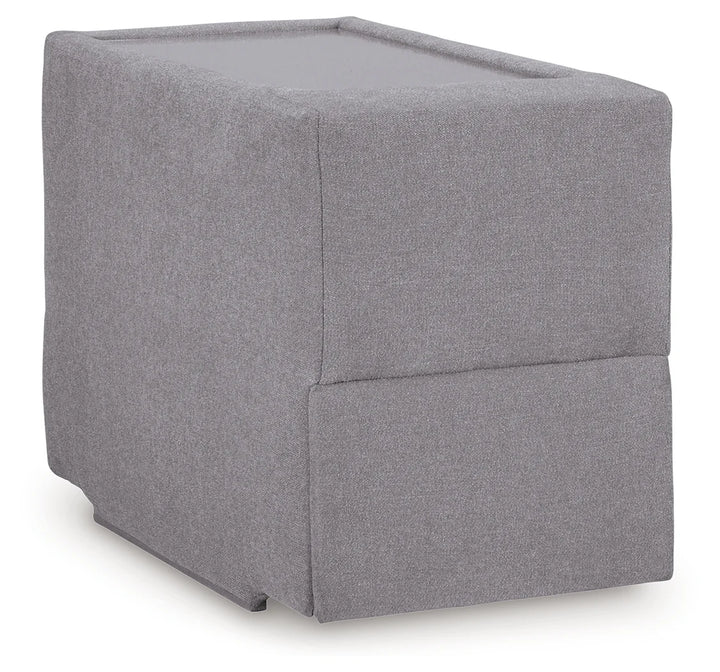 92104S3 Modmax 3-Piece Fabric Modular Loveseat With Storage Console - Granite | Signature Design By Ashley