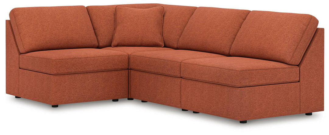 92102S71 Modmax 4-Piece Sectional Sofa In Fabric Upholstery - Spice | Signature Design By Ashley