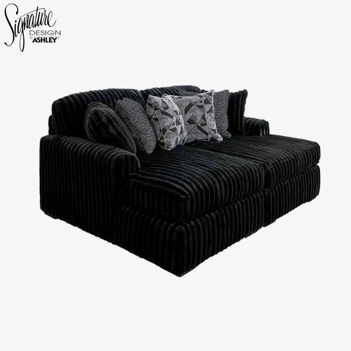 98103S8 Midnight-madness Super Chaise In Fabric Upholstery - Onyx | Signature Design By Ashley