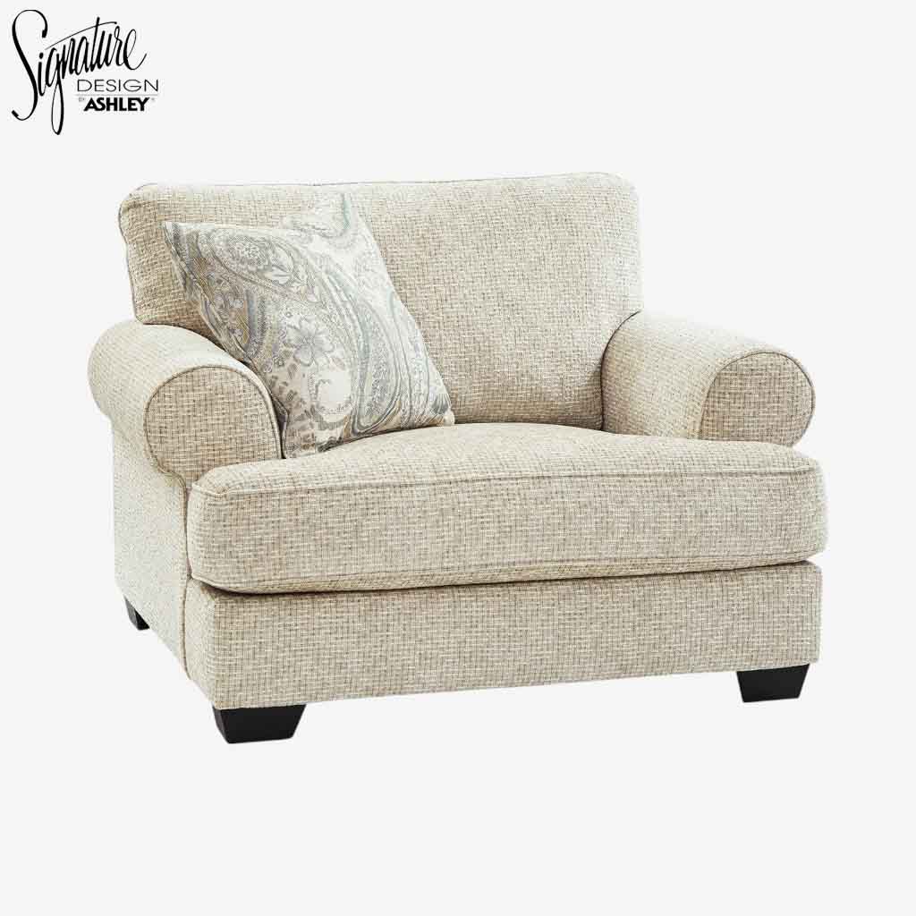 9620523 Monaghan Oversized Armchair In Fabric Upholstery - Sandstone | Signature Design By Ashley
