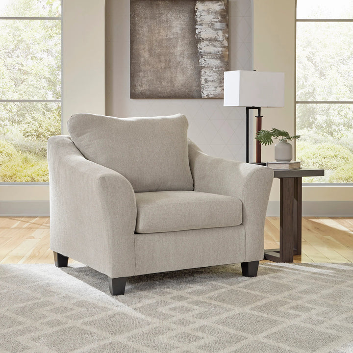 5980323 Willarae Oversized Armchair In Fabric Upholstery - Taupe | Benchcraft By Ashley
