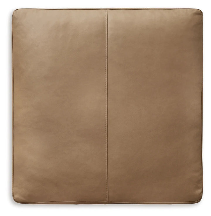 3800608 Bandon Oversized Accent Ottoman In Leather Upholstery - Toffee | Signature Design By Ashley