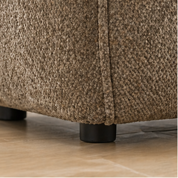 Bulma Taupe 2-Seater Loveseat In Fabric Upholstery - Additional View