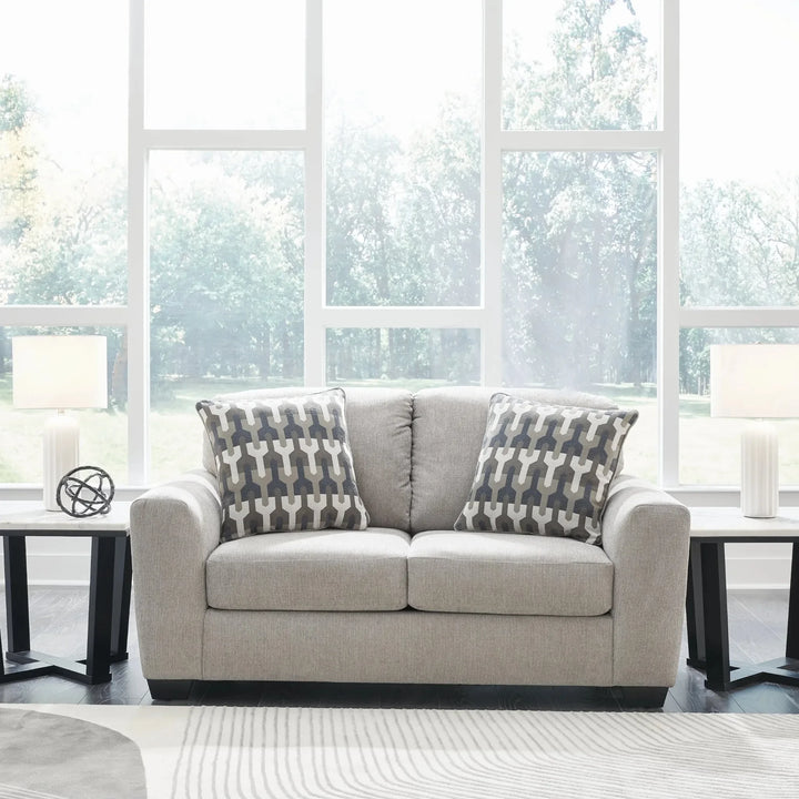 5080535 Avenal Park Loveseat In Fabric Upholstery - Flannel | Signature Design By Ashley