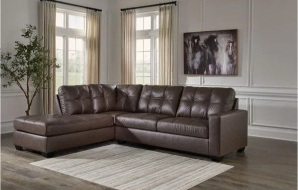 17003S1 Barlin Mills Sectional Sofa With Chaise - Umber | Benchcraft & Signature Design By Ashley