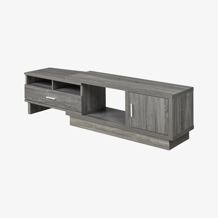 Aura 48" Expandable TV Stand With Storage Cabinets - Grey
