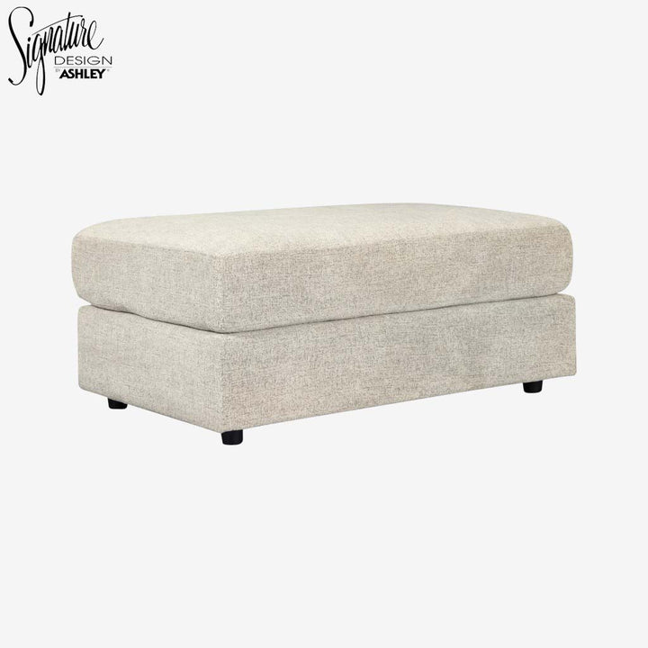 9510408 Soletren Oversized Accent Ottoman In Fabric Upholstery - Stone | Signature Design By Ashley