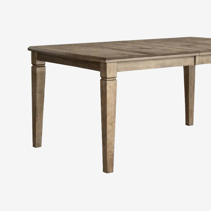 Zulia 7-Piece Walnut Dining Table Set With Extension Leaf