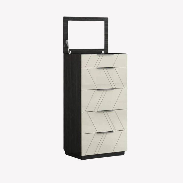 Jivin 4-Drawer Chest With Exquisite Grey Finish