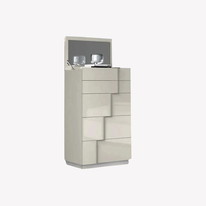 Aurora Luminous Grey Jewelry Storage Chest