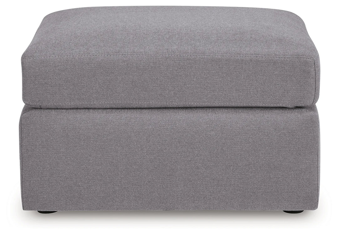 9210408 Modmax Oversized Accent Ottoman In Fabric Upholstery - Granite | Signature Design By Ashley