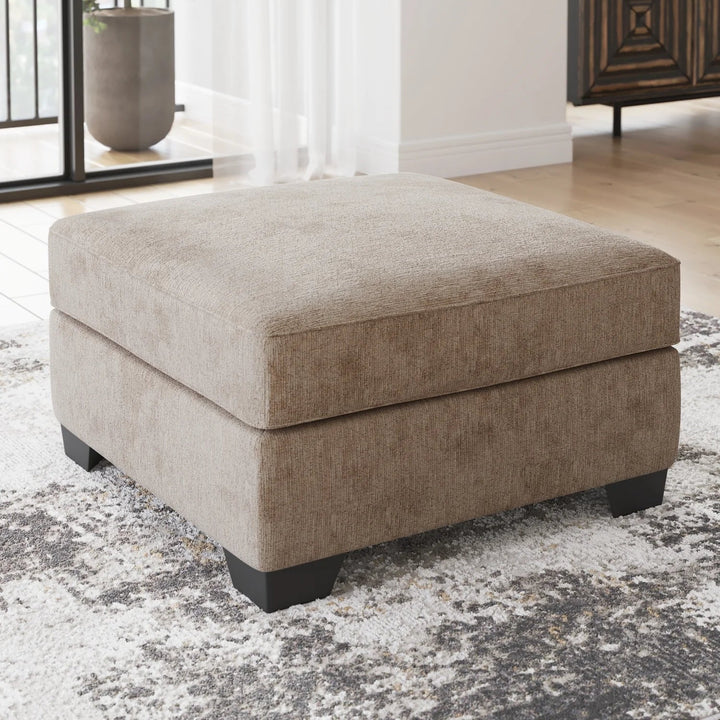 3130408 Olten Oversized Accent Ottoman In Fabric Upholstery - Mocha | Benchcraft By Ashley