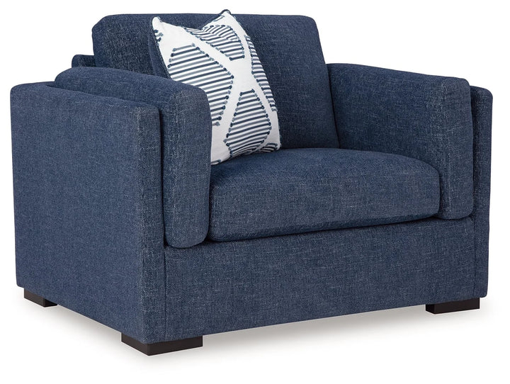 5450223 Evansley Oversized Armchair In Fabric Upholstery - Navy | Benchcraft By Ashley