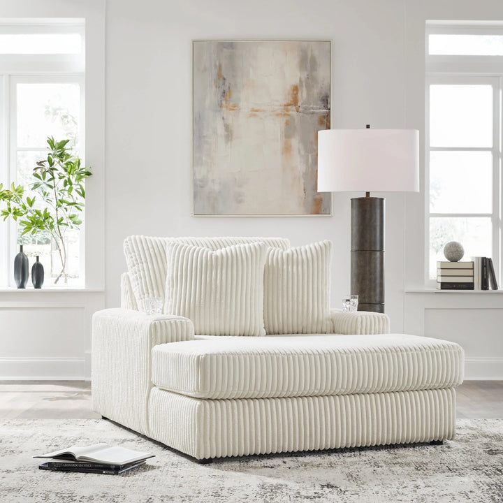 2110415 Lindyn Oversized Chaise In Fabric Upholstery - Ivory | Signature Design By Ashley