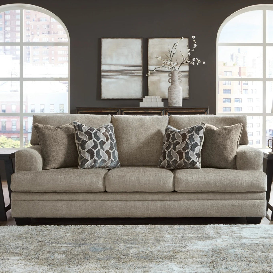 5950438 Stonemeade Stationary Sofa In Fabric Upholstery - Taupe | Signature Design By Ashley