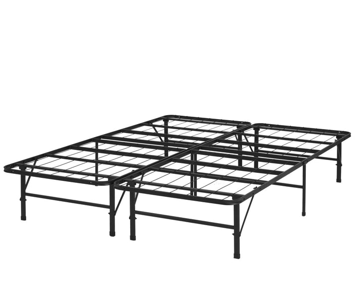 Ellison White Metallic Platform Bed Frame