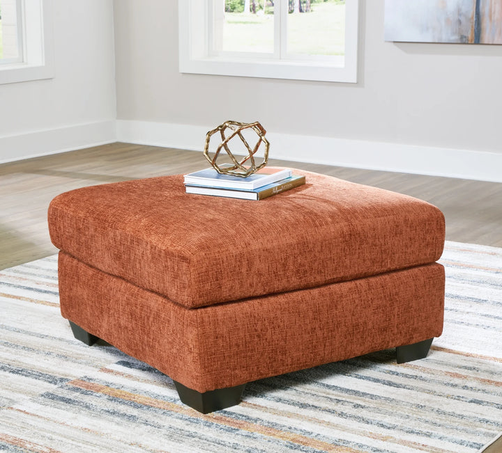 2430408 Aviemore Oversized Accent Ottoman In Fabric Upholstery - Spice | Signature Design By Ashley