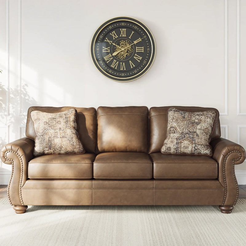 PC5590238 Chasemore Stationary Sofa In Faux Leather Upholstery - Earth | Signature Design By Ashley