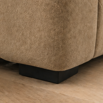 Zara Taupe 3-Seater Sofa In Fabric Upholstery