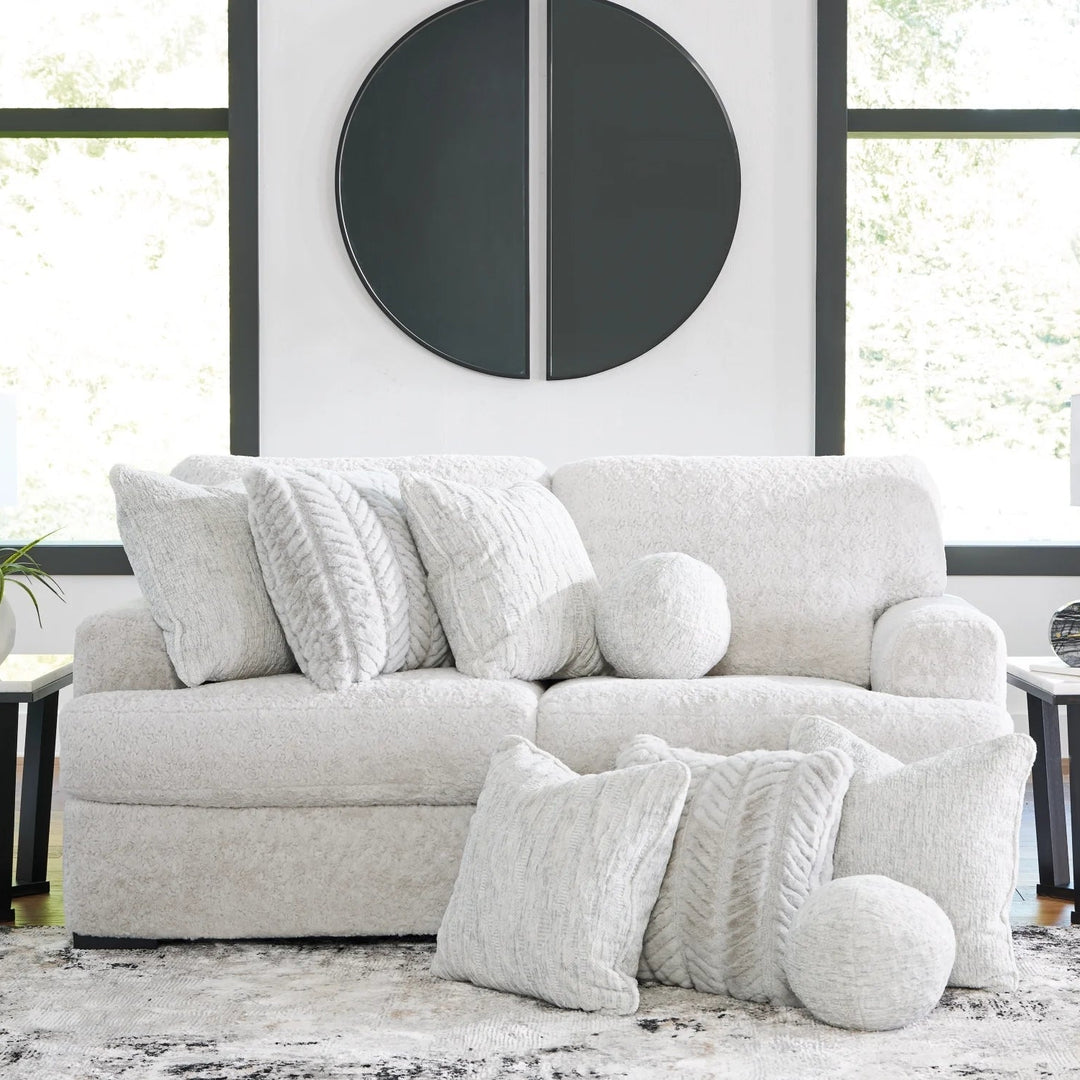 PC59106S9 Cuddle 2-Piece Modular Loveseat In Fabric Upholstery - Arctic | Signature Design By Ashley