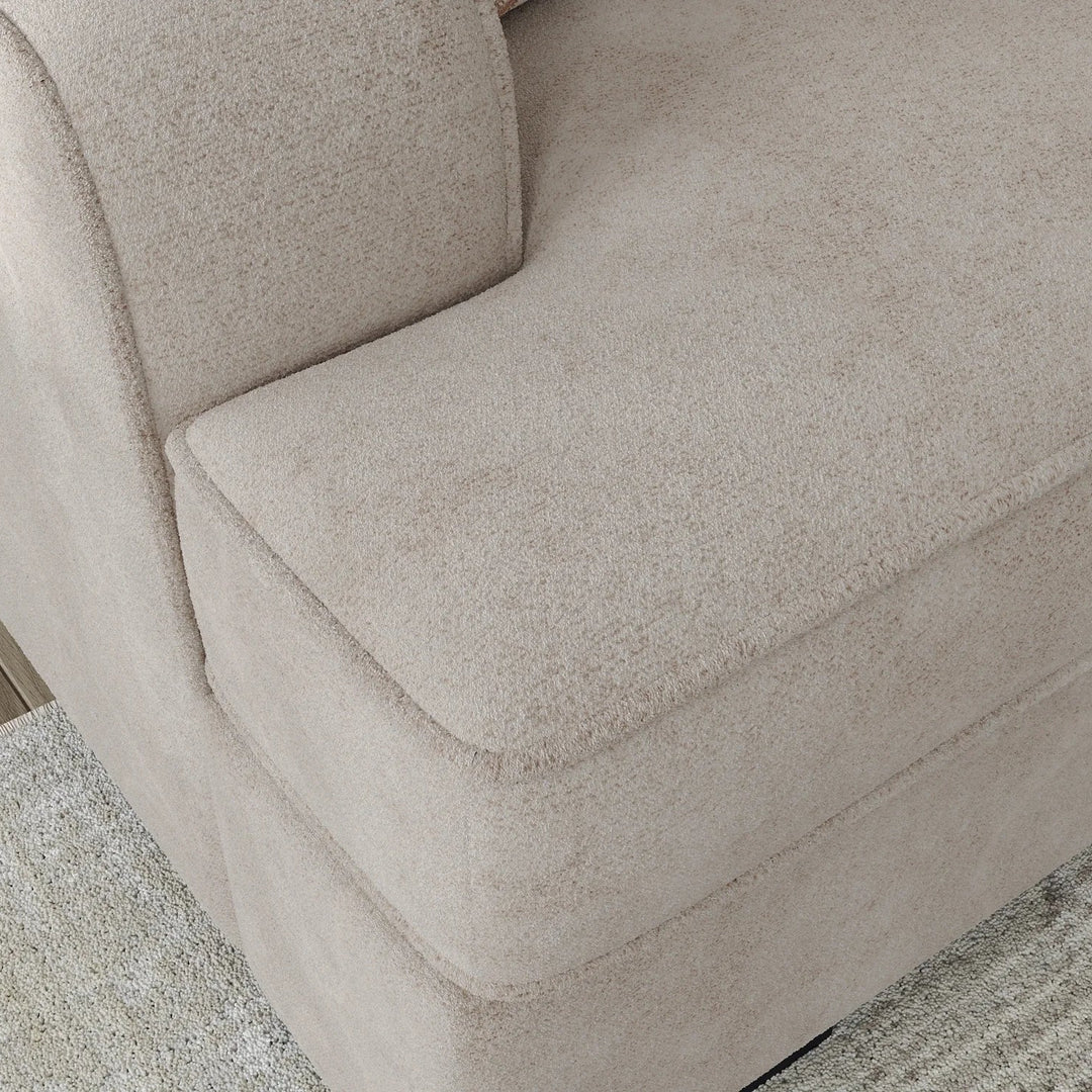 5990238 High Profile Sofa In Fabric Upholstery - Taupe | Benchcraft By Ashley