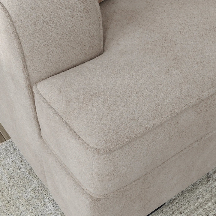5990238 High Profile Sofa In Fabric Upholstery - Taupe | Benchcraft By Ashley