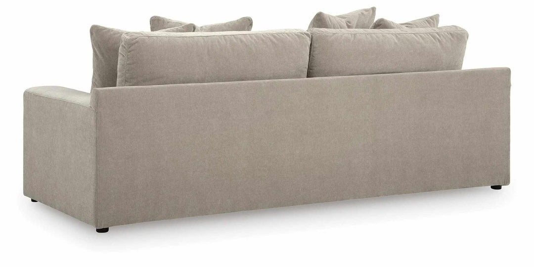 6780838 Maxton Heights Stationary Sofa In Fabric Upholstery - Pebble | Benchcraft By Ashley