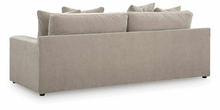 6780838 Maxton Heights Stationary Sofa In Fabric Upholstery - Pebble | Benchcraft By Ashley